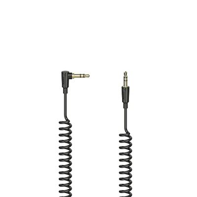 Hama Spiraalkoord, 3,5 mm jack 90°/conn. mannelijk, stereo, 0,75 m