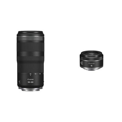 Canon Obiettivo RF 100-400mm F5.6-8 IS USM & Obiettivo RF 16mm F2.8 STM