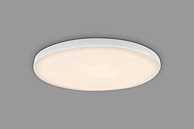 BRILONER, LED inbouw badkamerlamp frameless, LED inbouw badkamer spot, LED inbouwspot IP44, warm witte kleurtemperatuur, 6W, 700 lm, 100 mm, wit.