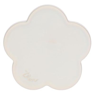Thun - Porte-Savon Fleur - Stoneware - Collection d'accessoires de Salle de Bain - Ø 11-2,2 cm h