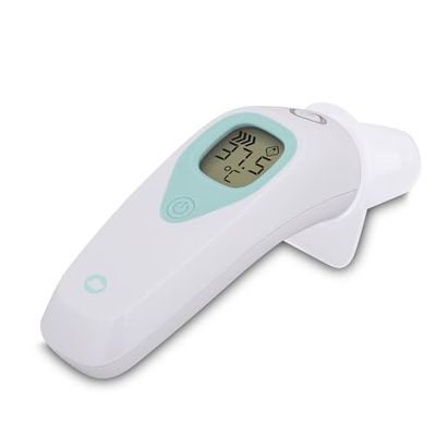 Bebeconfort Termómetro digital para bebés, termómetro de orelha, leitura eletrónica, mede a temperatura em 1 segundo, branco