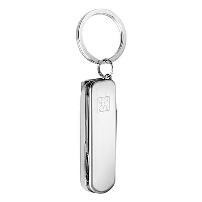 ZWILLING Manicura pedicura multiherramienta (llavero con tijeras de uñas, cortaúñas y lima de uñas), plata, 60 mm