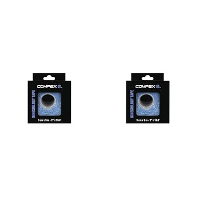 Compex Rouleau de tape kinésiologique coloris Bleu (Lot de 2)