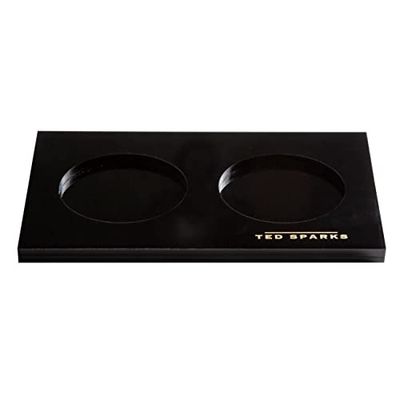 Ted Sparks TED-AT-D01 - Vassoio per saponi, lozioni per mani o spray per ambienti, colore nero, realizzato in acrilico