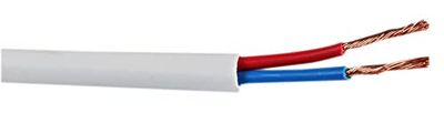 PRO POWER PP3045 Luidsprekerkabel, 2 Core, 2x 1.50mm, LSHF, Wit, 50m