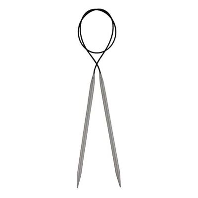 KnitPro Basix Lot de 3 Aiguilles circulaires en Aluminium 120 cm 2,00 mm