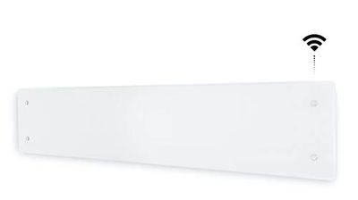 Adax CLea L - Wifi Smart wandconvector - 1000 W - wit - elektrische wandverwarming - elektrische verwarming - hoogte 222 mm - smartphone-besturing - lcd-display - verwarming