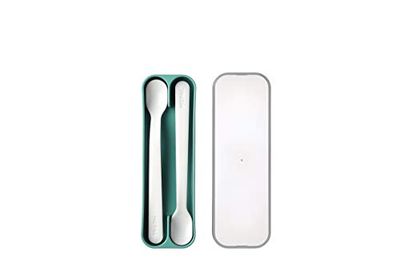 Mepal – Baby feeding spoon Mepal Mio – Long-handled baby spoon – Dishwasher-safe baby spoon – Baby Utensils - & BPA-free - Set of 2 – Deep turquoise