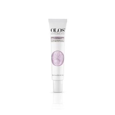 Olos Youth Enhancing Eye Cream and Lip Cream, 0.68 oz - Anti-Aging Under Eye Cream with Arugula, Phytic Acid - Fights Wrinkles, Dark Circles, Eyebags
