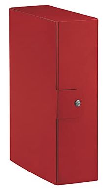 Esselte C28 EUROBOX - Carpeta para proyectos (25 x 35 cm, lomo 8 cm, rojo, paquete de 1, 390328160)