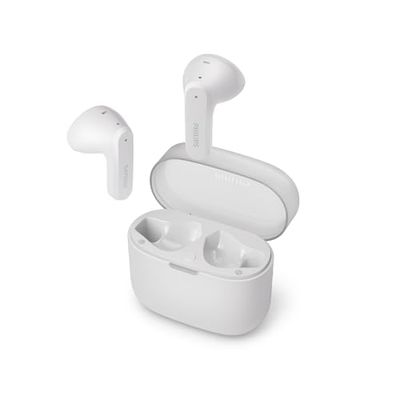 Philips TAT2139WT/00 True Wireless in Ear Bluetooth Headphones - Small Buds. Great Value Natural Sound. Dynamic Bass, Pocket-Sized Charging Case, Clear Calls - White