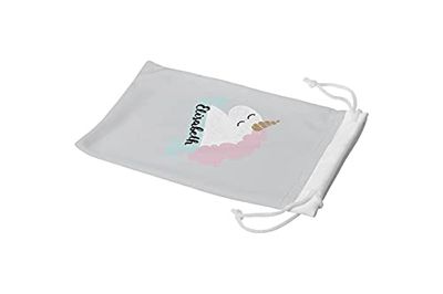 Bonamaison Imprimé Numériquement Lunettes Étui avec Cordon de Serrage, 100% Coton, Sac Lunettes, Pochette à Lunettes, 1 Pièce, Taille: 11x19 Cm