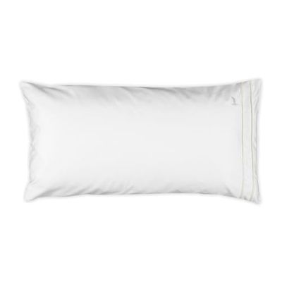 MÖVE Noblesse, federa 80 x 40 cm, in 100% cotone, bianco/champagne