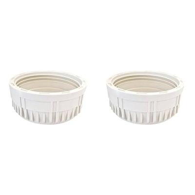 AQUAWATER - 104210 - Ecrou blanc pour filtre à eau - Compatible porte filtre 9"3/4-0.124 kg (Lot de 2)