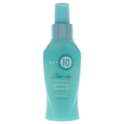 Its A 10 Miracle Blow Dry Glossing Leave-In For Unisex 4 oz Treatment