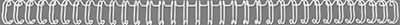 GBC RE810970 A4 grzbiety do bindowania drucianego 3:1 No: 3,5 mm, srebrne
