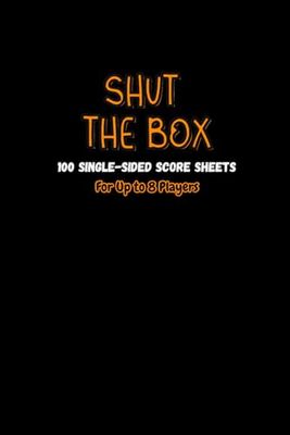 Shut the Box Master Score Pad: The 8-Player Score Keeper