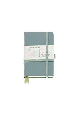Miquelrius Cute Notebook - Hardwearing Similar Hard Cover - Rubber Closure - Size 140 x 90 mm - 192 Pages of 80 g/m2-5 x 5 mm - Green