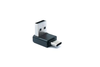 System-S Adaptateur USB 2.0 Type A mâle vers fiche 3.1 C coudée - Noir