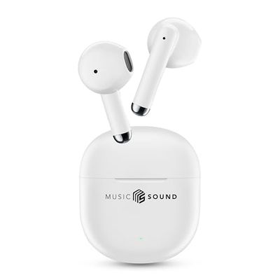 Music Sound, BREEZE Auricolari Bluetooth Wireless con Case Colorata e Touch Control, Fino a 20 Ore Playtime, Auto Pairing, Design a Capsula, Compatti e Portatili