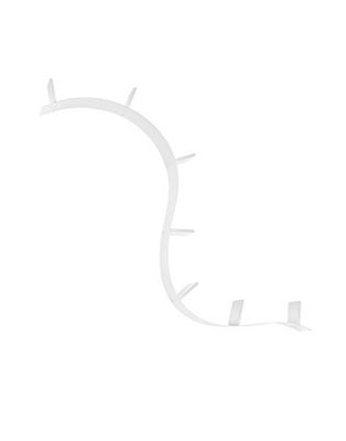Kartell 0800303 Bookworm Livraria pequena, 7 suportes de livros, PVC, branco, 320 x 20 x 19 cm