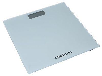 Grundig Badrumsvåg glas grå