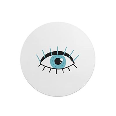 Questo Casa, Round Digital Printed Mouse Pad, Non-Slip Base, for Office and Home, Diameter:22cm