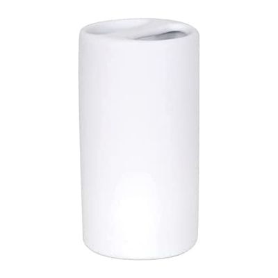 MSV Soft Touch Ceramic Toothbrush Holder KYOTO White, Ø6.5 x 12.5