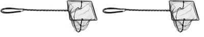 Epuisette pour Aquariophilie Noir 12 cm (Lot de 2) - Amtra - Filet - Pêche à la senne - Aquarium Fishing - Métal Noir
