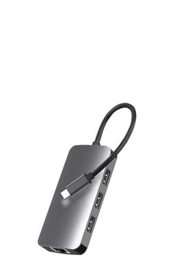 Station d'accueil 6 Ports avec réseau gigabit HDMI USB-C et 3 Ports USB 3.0