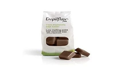 DEPILFLAX Cera DEPILATORIA Bassa Fusion CHOCOTHERAPY 5AB 1000G, Nero, Standard