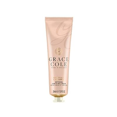 Grace Cole Ginger Lily & Mandarin Fragrance Moisturising Hand and Nail Cream 30ml - Essential Oils - Vegan and Cruelty Free, No SLS or Parabens - Made In England