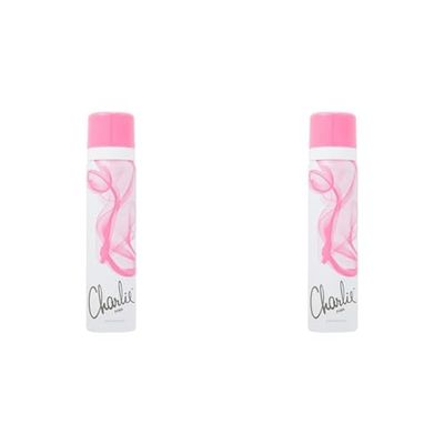 Charlie Pink Body Fragrance, Fresh, 75 ml (Pack of 2)