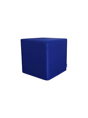 PanQube Modul 7-D-LL Pufa VERONA 39 - Taburete infantil sin bordado (39 x 39 x 39 cm), color azul claro