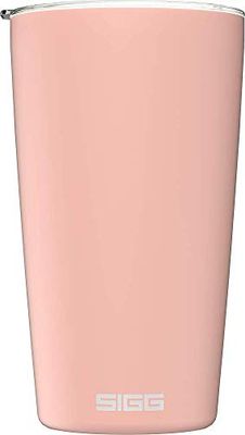 SIGG Neso kopp blyg rosa isolerad återanvändbar kaffekopp (0,4 L), föroreningsfri och dubbelväggig termisk kaffekopp, resekaffemugg tillverkad av 18/8 rostfritt stål