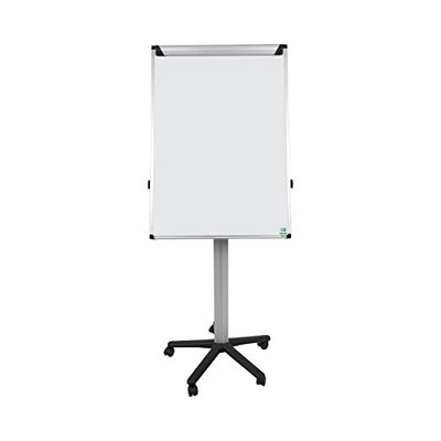 Bi-Office Lavagna Portablocco Mobile Earth, Cavalletto Treppiedi Ecologico, Superficie Cancellabile a Secco e Magnetica, Struttura Nera, 700 x 1000 mm (Euro)