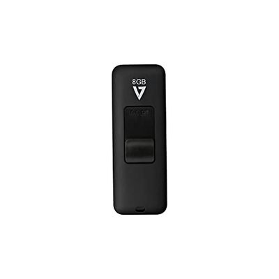 V7 VF28GAR-3E Slider USB 2.0 Flash Drive 8 GB black