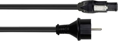 CORDIAL - ELC CFCA10SO-TRUE1 - Câble PowerCON PVC True1 / Schuko droit 10 m, Fiche NAC3FX-W-TOP/Schuko - 1,50 mm²