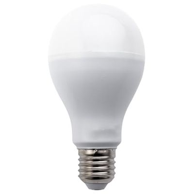 Bombilla LED E27 20W, luz fría, ahorro energético, larga duración; ideal para iluminación general y eficiente en hogares y oficinas.
