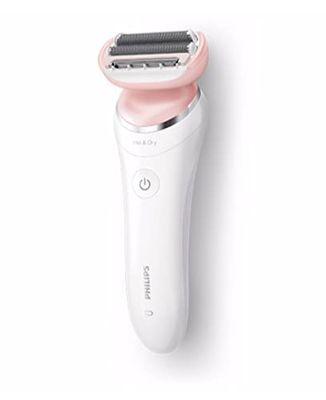 Philips SatinShave Prestige BRL180/00 - Afeitadora eléctrica con 6 accesorios para aplicar el vello de piernas, axilas y zona del bikini - Uso universal