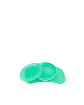Twistshake Click-Mat Mini 31 x 17 cm Non-Slip Feeding Placemat for Most Highchair Trays, Placemat Grade Strong Suction, BPA Free, 6+ Months, Green