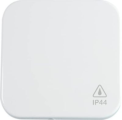 Opus Kanto IP44-Set, reinweiss mit Wippe für Schalter+Taster pulsador para Interruptor, Color, Blanco Puro, 1