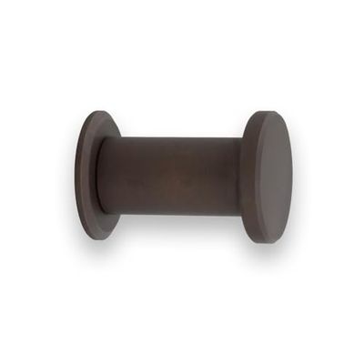 EVI Herrajes Percha de Baño | Colgador de Pared de Latón | Acabado Rústico | Para Colgar Ropa, Abrigos o Toallas| Toallero con Tornillo Invisible | 190CBLRU
