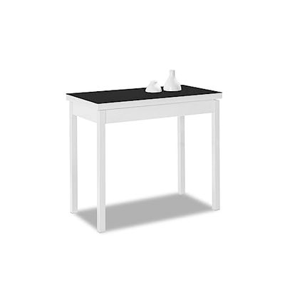 ASTIMESA Boek type keukentafel, zwart, 80 x 40 cm tot 80 x 80 cm