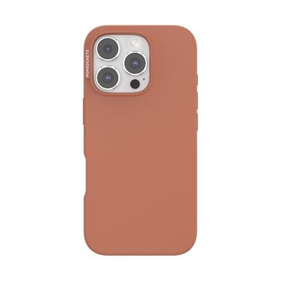 PopSockets Custodia per iPhone 16 Pro compatibile con MagSafe, custodia per iPhone 16 Pro, compatibile con ricarica wireless, solo custodia, terracotta