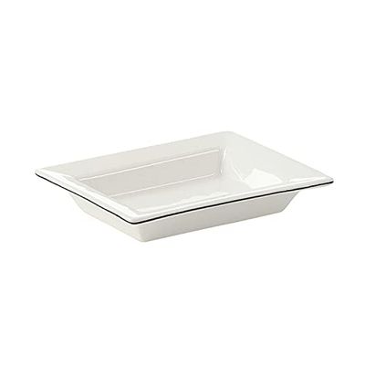 Gedy G-Lucrezia, Jabonera Blanco, componentes Fabricados en cerámica, Medidas 2,2 x 13 x 10 cm y Peso 0,202 kg, diseño R&S, 2 años de garantía, Talla única