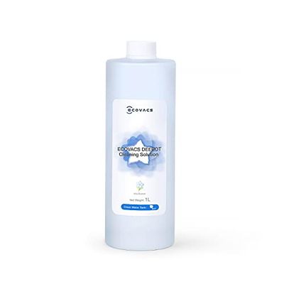 ECOVACS Soluzione detergente da 1L per i robot aspirapolvere Ecovacs DEEBOT N20/N30/X1/X2/X5/X8/X9/T10/T20/T30/T50/T80/T30C serie, accessorio originale