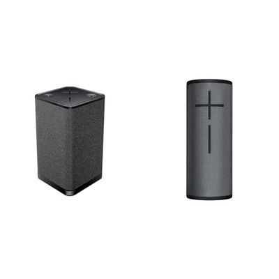 Ultimate Ears HYPERBOOM Enceinte Portable Bluetooth - Enceinte sans Fil Puissante & Megaboom 3 Enceinte sans Fil Portable Bluetooth, Basses Profondes, Bouton de Contrôle Facile, Etanches