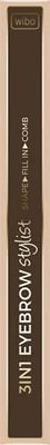 Wibo 3In1 Eyebrow Stylist Wibo Dark Nr 2