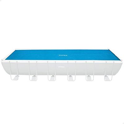 Intex Cobertor Piscina Rectangular 732x366 cm, Cobertor Solar Piscina Rectangular Recomendado para Proteger el Agua y Mantener el Calor, Cubre Piscinas Rectangular (55267)